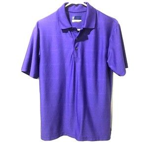 Jack Nicklaus Men’s StayDri  Purple Polo Golf Tennis Shirt Size S